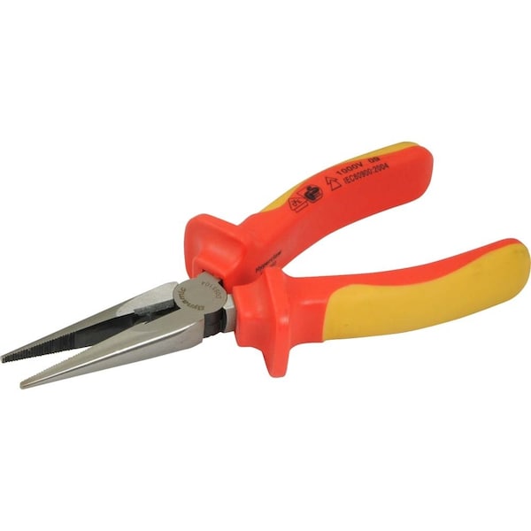 Tools 6" Long Nose Pliers, Insulated Handle